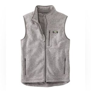 NWOT LL Bean Mens Sweater Fleece Vest Gray Heather XL